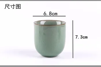 6pcs/1lot Kiniškojo porceliano arbatos kung fu arbatos Kūrybos office stiklo mėgėjams taurė