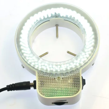 7W 144 LED Stereo Mikroskopas su LED Lengvosios Pramonės Mikroskopu Žiedas Šviesos AC110-240V Apšviesti Kolonėlė