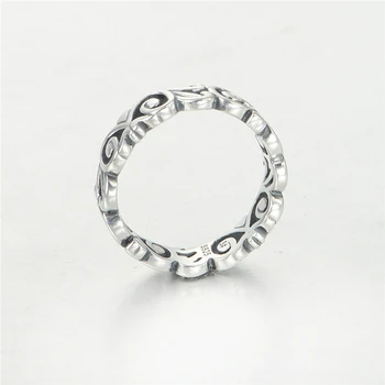 925 sterlingas sidabro papuošalai Vestuvių & Sužadėtuvių Mados Žiedai jo ir autorystė vestuvinį žiedą Ripy010-45