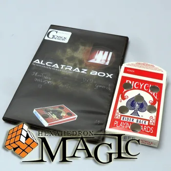 Alcatraz Dėžutė su gudrybė, kurią Mickael Chatelain / close-up gatvės profesinės kortelės magija gudrybės gaminiai / nemokamas pristatymas
