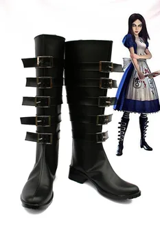 Alice: Madness Returns Cosplay batai batai suaugusių moterų, vyrų halloween carnival batai