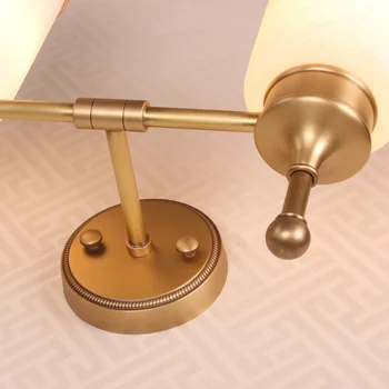 Amerikiečių minimalistinės šiuolaikinio gyvenimo kambario lempos vario tyrimų vonios sienelės lempos objektyvo priekinis žibintas stilius visiškai vario lempa S0