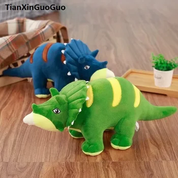 Animacinių filmų Triceratopsas dinozaurų pliušinis žaislas apie 50 cm pliušinis žaislas minkštos lėlės mesti pagalvę gimtadienio dovana s0240