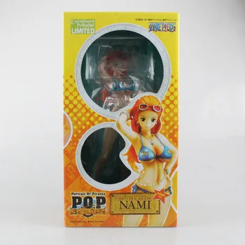 Anime One Piece po Dvejų Metų Crimin Banga POP Nami Seksualus PVC Veiksmų Skaičiai Juguetes Kolekcijos Modelis Vaikams, Žaislai 21CM