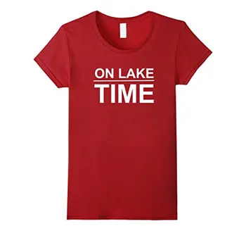 Ant Ežero Laiko Marškinėliai Atostogų Tee Trumpomis Rankovėmis T Marškinėliai Trumpomis Rankovėmis Lady Viršuje Laisvi Marškinėliai Trumpomis Rankovėmis Mielas Stilius Viršų