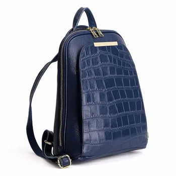 AODUX Fashion Female Backpacks Genuine Leather Women Backpack Ladies School Bag Top Layer Cowhide Book ipad Bags Mochila