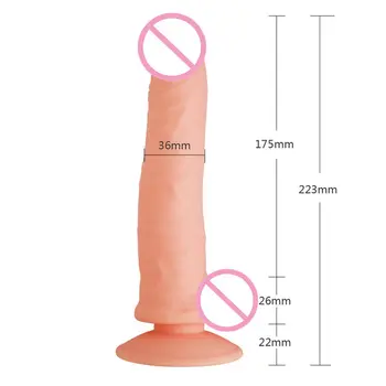 Aphrodisia 223*36mm Silikono Medžiaga Tikroviškas Dildo Moterų Sekso Produktai Moterų Masturbacija Didelis Gaidys Tikroviška Varpos