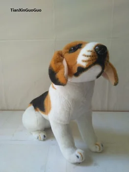 Apie 30cm tupint biglis šuo pliušinis žaislas minkštos lėlės Kalėdų dovana b1789