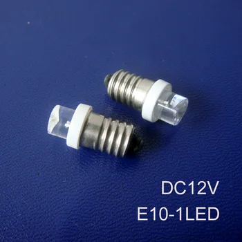 Aukštos kokybės 12V E10 led dega,E10 LED Pilotas lempos,led E10 signalo žibintai,LED E10 lemputes 12vdc nemokamas pristatymas 20pcs/daug