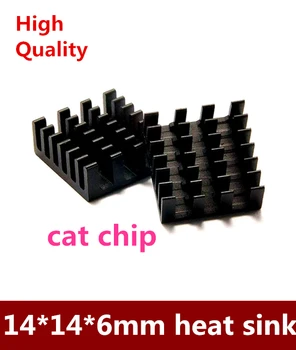 Aukštos Kokybės 50pcs/daug 14*14*6 mm aliuminio šilumos kriaukle naudojami maršruto katė žetonų