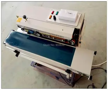 Aukštos quanlity FR-900 nuolat plastikinių maišelių sandarinimo mašina,mechaninė gruntas mašina, plieninis spausdinimo kodą data,serijos numeris