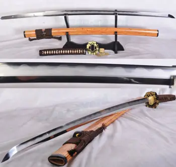 AUKŠČIAUSIOS kokybės tradicijas Molio Grūdinto Plieno Lankstymo Japonų kardas katana sharp