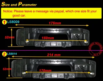 Automobilio bagažo skyriaus rankena, galinio vaizdo kamera Mercedes Benz GLK X204 ML350 GLA200 GLK200 260 300 A180 200 260 W166 C klasės W205 atvirkštinį