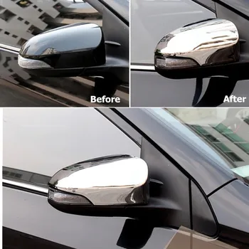 Automobilių automatinis galinio vaizdo veidrodis padengti pusę veidrodžio dangtelis Toyota Corolla Chrome 2vnt viename rinkinyje