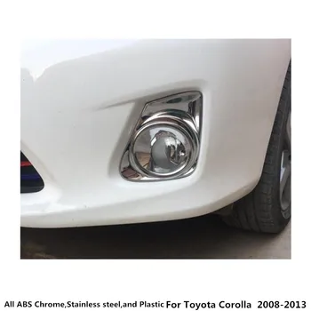 Automobilių kėbulo dangčio jutiklis ABS Chrome priekiniai rūko Šviesos Lempos Apdailos rėmeliai 2vnt Toyota Corolla Altis 2008 2009 2010 2011 2012 2013