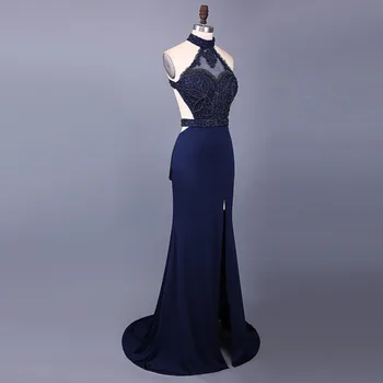 Baijinbai Mados Naujų Apynasrio Juodas Ilgas Vakarines Sukneles Chalatas De Soiree Backless Undinė Arabų Moterų Prom Dresses S7030402