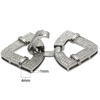 Beadsnice 925 sterlingas sidabro užsegimas trikampis užsegimas su cirkono papuošalai aksesuaras priėmimo lady apyrankę ID35292