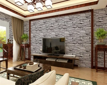 Beibehang 3d sėdi kambaryje tapetai, 3d mūrinis grūdų plytų tapetai drabužių parduotuvės viešbutis restoranas tapetai, sienų ir 3 d