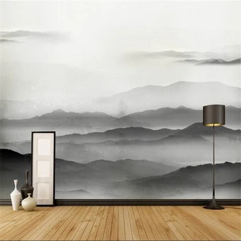 Beibehang Didelio masto užsakymą tapetai gražus Kinijos kraštovaizdžio rašalo ir plauti tapyba fone, sienos tapetai, 3d