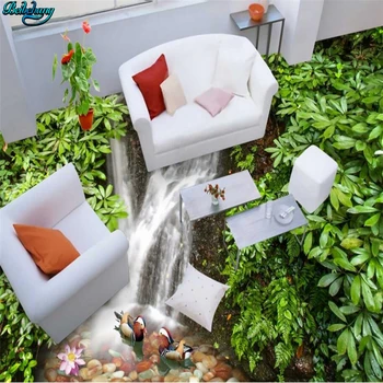Beibehang Didelis custom grindys mandarinų antys plaukti 3D aukšte svetainė, miegamasis, virtuvė, vonios apdaila