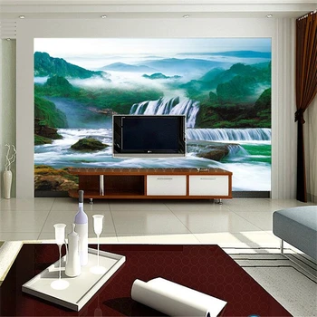 Beibehang Užsakymą tapetai, 3d foto freskos kraštovaizdžio vandens tekančio vandens turto krioklys freskos miegamasis fone 3d tapetai
