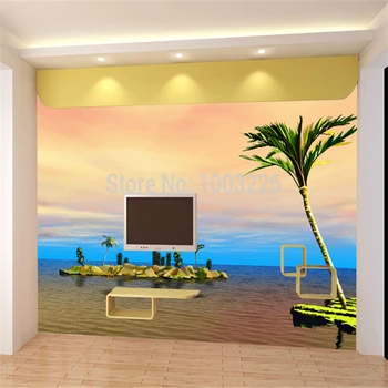 Beibehang Viduržemio jūros regiono, Europos stiliaus TV nustatymas miegamojo sienos tapetai, 3D foto tapetai papel de parede sienų tapetai