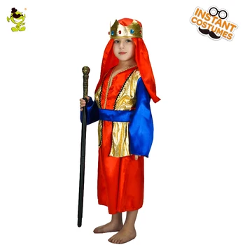 Berniuko Deluxe Arabų Princas Kostiumai Artimųjų Rytų Royal, Karaliaus Drabužiai Veiklos Karnavalas Halloween Party Vaikams