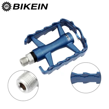 BIKEIN Cycling MTB CNC Aluminum Anti-Slip Flat Pedal BMX Ultralight Pedals Mountain Bike Platform Bicycle Accessories 3 Colors