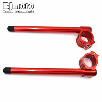 Bjmoto CNC Motorcycle Handlebar Clip on Fork handle bars Clip-on for Yamaha YZF R3-2017 R25 2013-2017 YZF-R3 ABS MT03 MT25