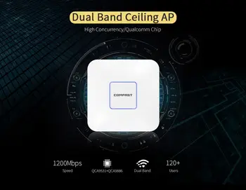 COMFAST Lubų ap router 1200Mbps Belaidžio ryšio Prieigos Taško Dual Band 2.4 G&5G AP tinklo Wi-fi 