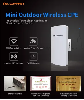 COMFAST wifi router mini outdoor CPE 1-2km 300mbps router tiltas lauko wifi kartotuvas už tolimų projektas