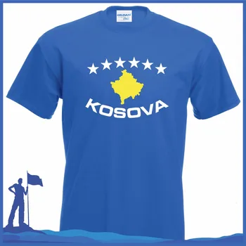 Cool O-Kaklo Viršūnes Vasaros Viršūnes Marškinėliai T-Shirt Kosove, Prištinoje Albanija Marškinėliai dryžuotas Marškinėliai, Medvilnė, Mada, T-Marškinėliai