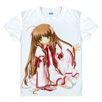 Coolprint Japonų manga Perrašyti T-Shirts anime marškinėliai iš Kanbe Kotori ir Senri Akane, spalvinga Spausdinti Marškinėliai Naujiena