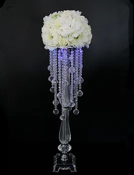 Crystal vestuvių puošmena, gėlių stovas, Vestuvių Tiekimo 10vnt/daug