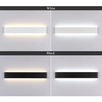 [DBF]Paprastas 6W 14W Aliuminio, Black/White Sienos Lempos 2835 SMD LED Veidrodis Lempos Tualeto/Vonios kambarys/Miegamasis/Gyvenamasis Kambarys AC 220V