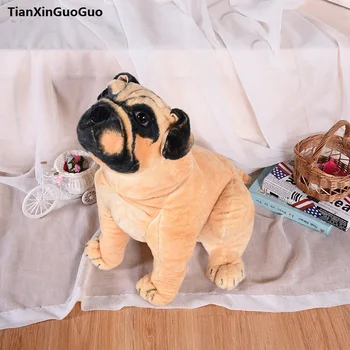Didelis 64cm modeliavimas šuo pug pliušinis žaislas minkštos lėlės mesti pagalvę gimtadienio dovana s0417