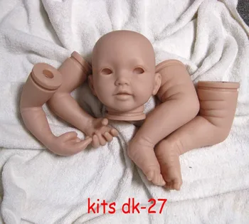 DK-27 20 colių Silikono Lėlės Reborn baby born Lėlės, Rinkiniai, aksesuarai lėlėms 