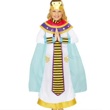Egipto suknelė mergina kostiumas princesė dress senovės egipto dress helovinas cosplay kostiumai, šventinės suknelės mergaitėms