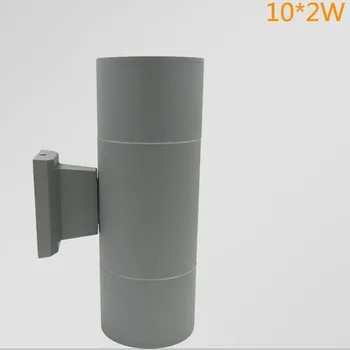 (EICEO) Aukštyn ir žemyn, COB LED Sienų apšvietimo lauko 9W*2 vandeniui IP65 Aliuminio šiuolaikinės dekoratyvinės vonios kambarys led lauko sienos lempos