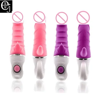 EJMW Silicone Tongue Vibrators Sex Accessories For Adults Discreet Vibrator Adult Sex Toys For Women G Spot ELDJ182