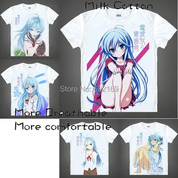 Electrowave Mergina Jaunatviškas Boynote Erio bendras atliekų kiekis, patekęs Marškinėliai Anime, Japonų Animacijos Naujovė Vasaros vyriški T-shirt Cosplay Apranga