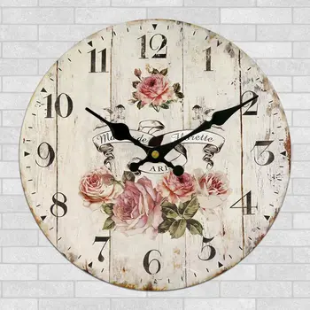 Europoje Retro Laikrodis Kūrybos kambarį Amerikos restoranas Rose laikrodis Paprastas, dekoratyvinis laikrodis Miegamasis mados kvarcinis laikrodis