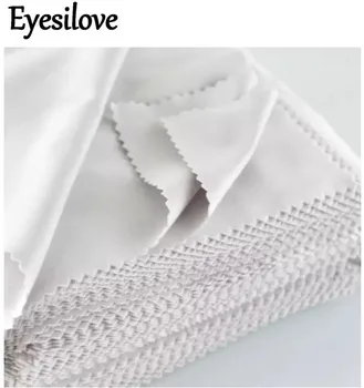 Eyesilove (100pcs/pack) Premium glasses Microfiber cloth, superfine eyeglasses lens fiber wipes cloth, jewelery cloth high quali