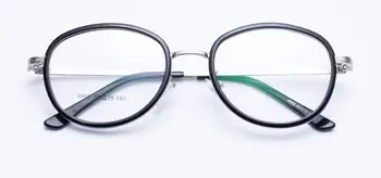 Eyesilove derliaus turas acetatas visą ratlankio optinis rėmai metaliniai akinių rėmeliai moterų recepto trumparegystė arba skaityti