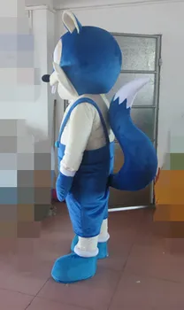 Fancytrader Pat kaip Nuotraukoje! Deluxe Blue Fox Talismanas Kostiumas, Gyvūnų Talismanas Kostiumas