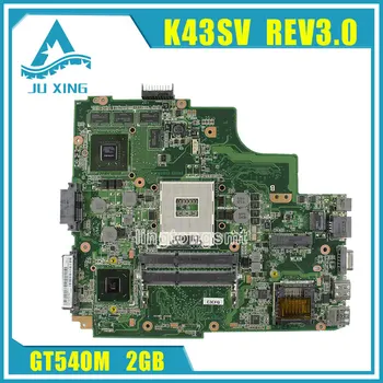 For Asus K43SJ K43SV A43S X43S Laptop motherboard HM65 N12P-GS-A1 REV3.0 GT540M 2GB 8 Memory DDR3 VRAM Main board tested