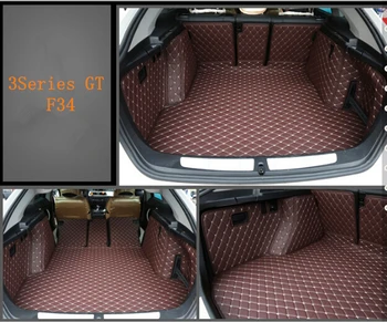 Geros kokybės! Specialių pilną automobilio magistraliniai krovinių kilimėliai BMW 3 Serijos GT F34 2017-2013 vandeniui įkrovos kilimai,Nemokamas pristatymas