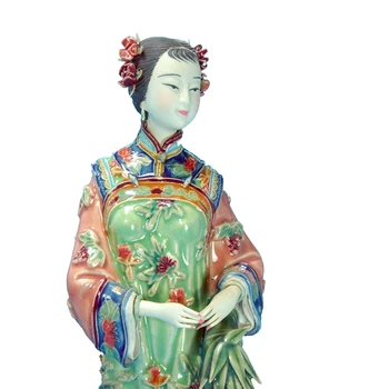 Glazūruotos Keramikos Statula Kinijos Vadovo Porceliano Statulėlės, Keramikos Ornamentais Lady Pav Skulptūros Meno Kolekcines Amatų Namų Dekoro