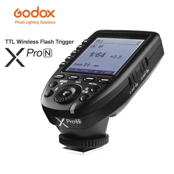 Godox Xpro-N 2.4 G Bevielio X sistema i-TTL II Didelės spartos sinchronizavimas Flash Trigger su dideliu Ekranu Siųstuvas, Skirtas 