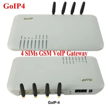 GoIP_4 uostų gsm, voip gateway/gsm, Voip gateway / GoIP4 ip gsm gateway paramos SIP/H. 323/-GOIP4 - speciali kaina